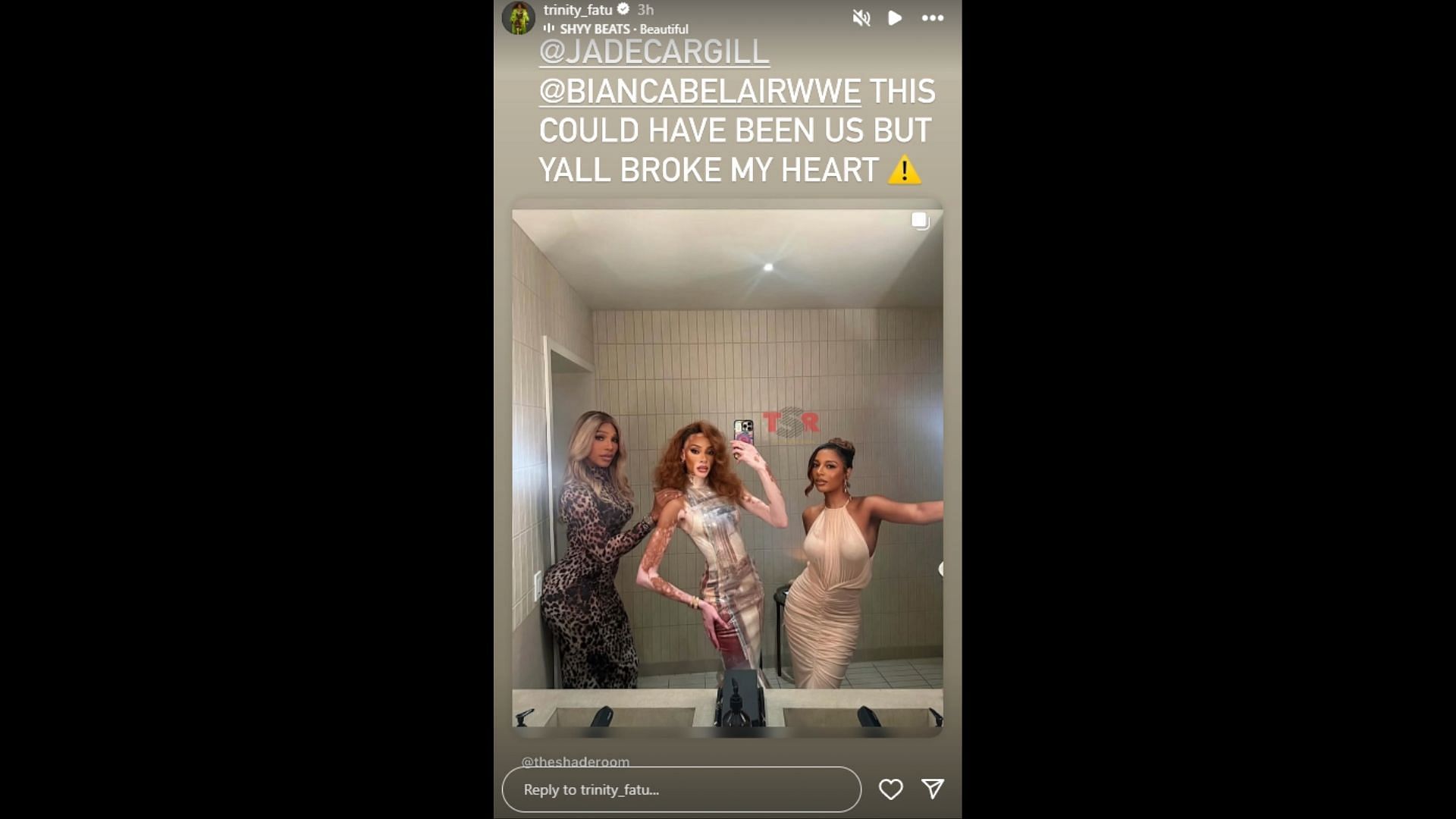 Naomi posted this on her Instagram story.